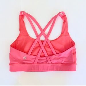 Lululemon hot pink strappy sports bra